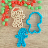 Santa Hat Gingerbread Man Cookie Cutter & Fondant Stamp - The Party Room